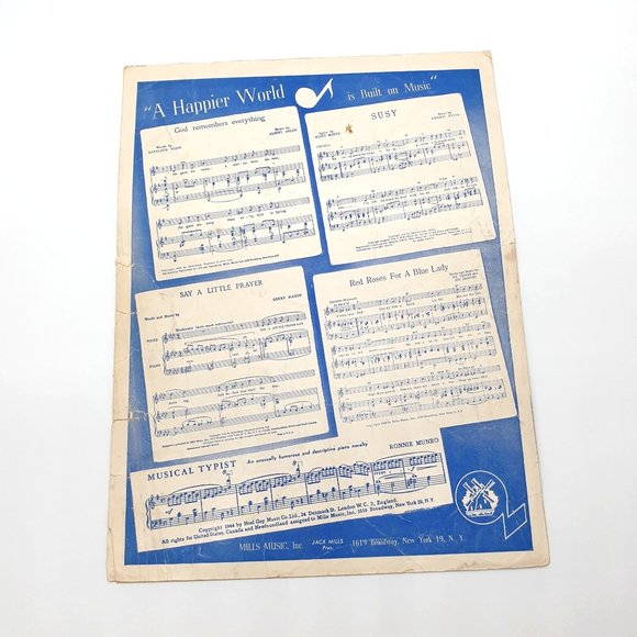 Sheet Music Vintage The Blue Skirt Waltz 1944 Piano Voice Duet Dance - Picture 2 of 4